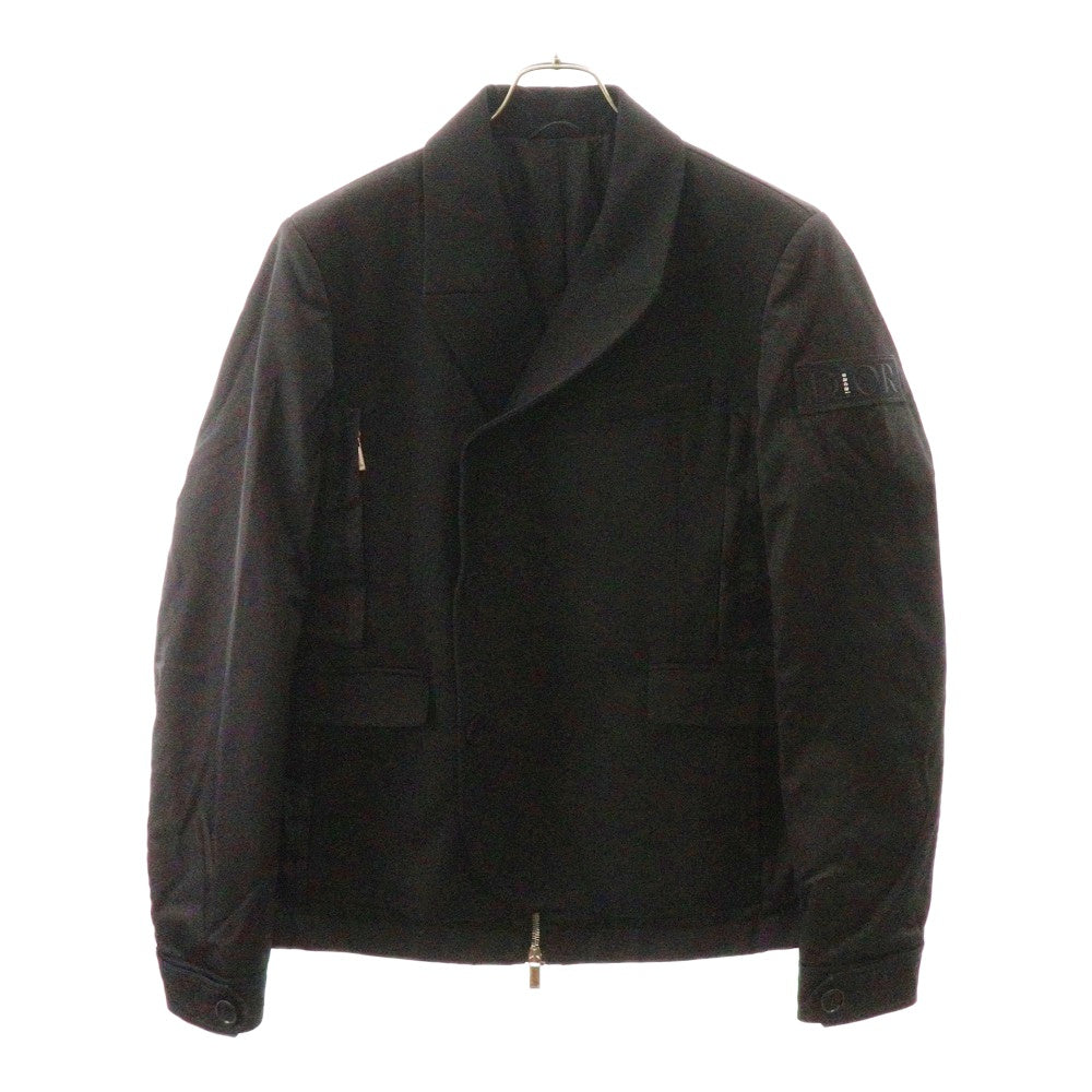 DIOR(ディオール) 21AW×sacai ドッキングダブルブレストジャケット ウールツイル Double Brest Jacket Wool Twill サカイ ブラック 213C430A5180