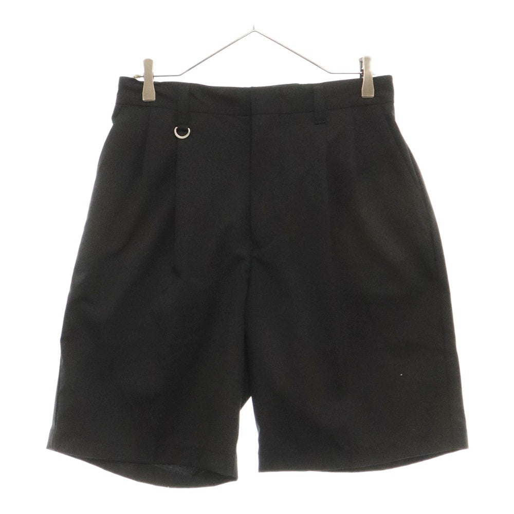 SOPHNET.(ソフネット) 22SS 2TUCK SHORTS 2タック ポリエステル ショーツ ショートパンツ ブラック SOPH-220039