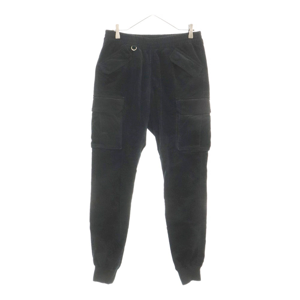 SOPHNET.(ソフネット) 18AW SLIM FIT CORDUROY EASY CARGO RIB PANT スリムフィット コーデュロイ イージー カーゴリブパンツ ブラック SOPH-189039