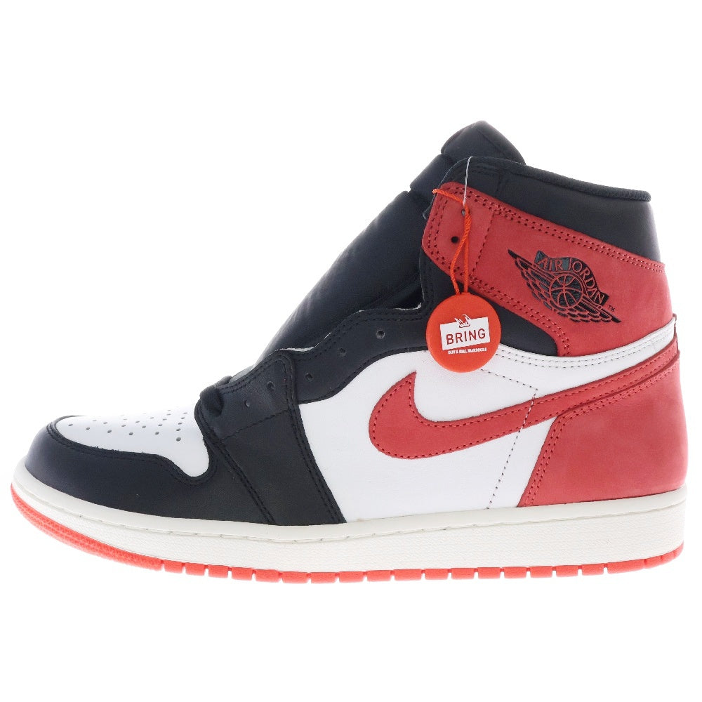 NIKE(ナイキ) AIR JORDAN 1 RETRO HIGH OG TRACK RED エアジョーダン 1 レトロ トラックレッド ハイカットスニーカー ホワイト/レッド/ブラック US10/28cm 555088-112