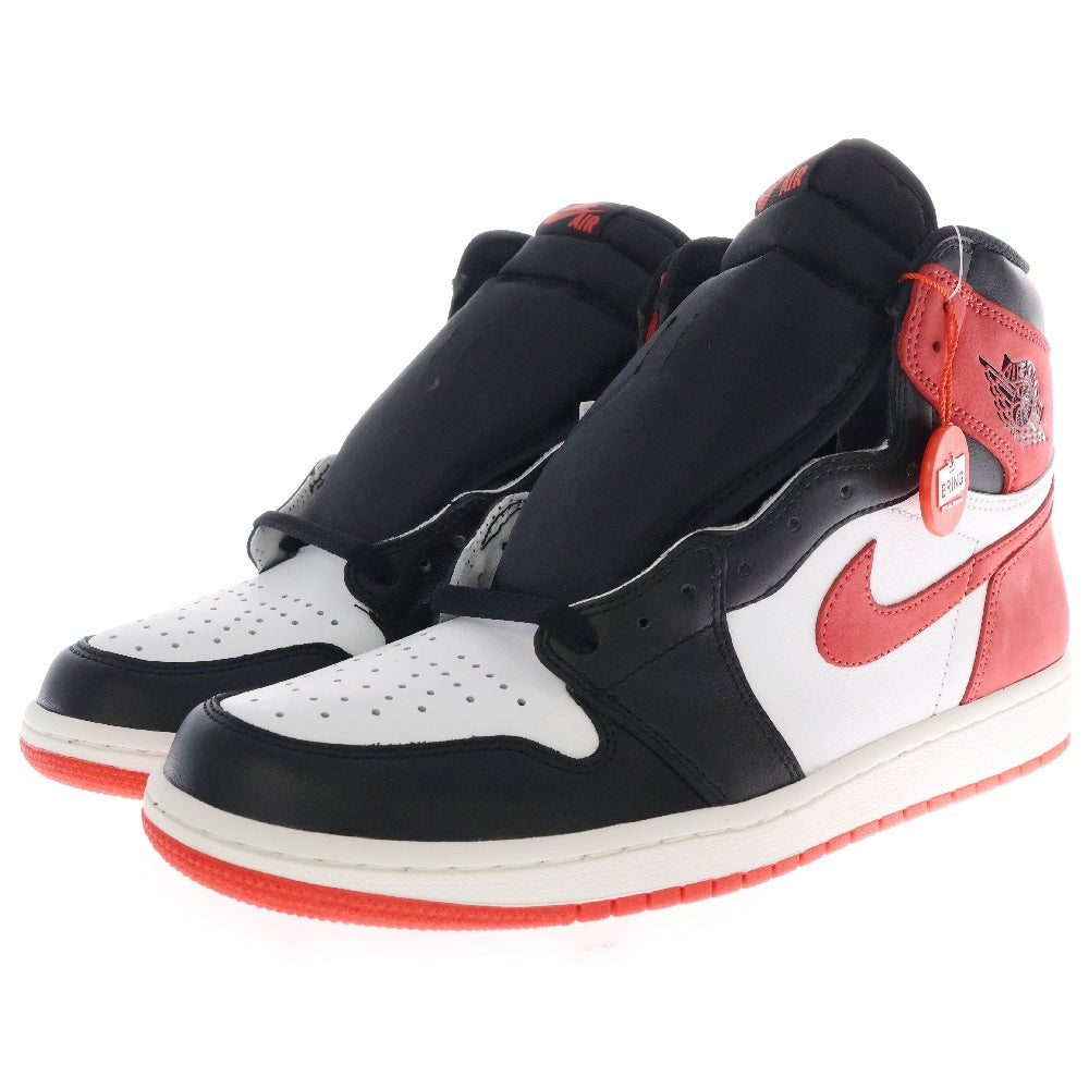 NIKE(ナイキ) AIR JORDAN 1 RETRO HIGH OG TRACK RED エアジョーダン 1 レトロ トラックレッド ハイカットスニーカー ホワイト/レッド/ブラック US10/28cm 555088-112
