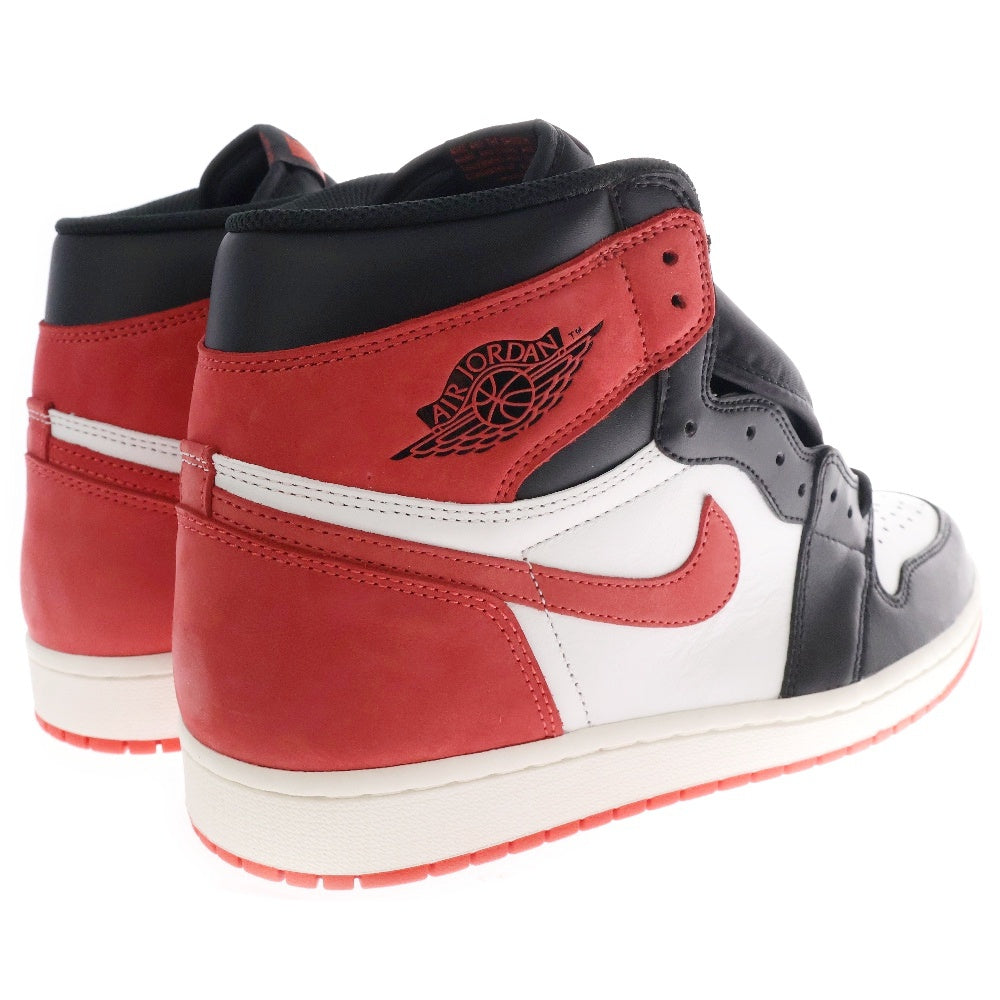 NIKE(ナイキ) AIR JORDAN 1 RETRO HIGH OG TRACK RED エアジョーダン 1 レトロ トラックレッド ハイカットスニーカー ホワイト/レッド/ブラック US10/28cm 555088-112