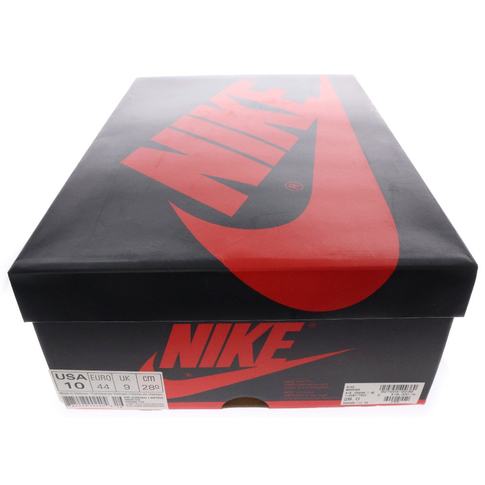 NIKE(ナイキ) AIR JORDAN 1 RETRO HIGH OG TRACK RED エアジョーダン 1 レトロ トラックレッド ハイカットスニーカー ホワイト/レッド/ブラック US10/28cm 555088-112