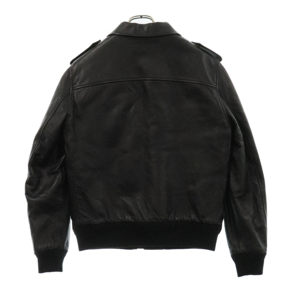CELINE(セリーヌ) 20AW ラムスキンアビエーター ボアレザーフライトジャケット ブラック
