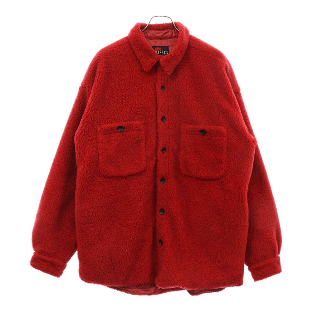 MASSES(マシス) 19AW FLEECE OVER SHT JKT フリースシャツジャケット レッド