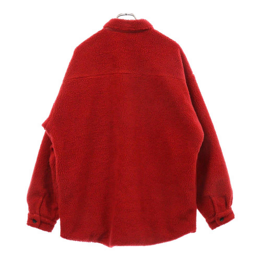 MASSES(マシス) 19AW FLEECE OVER SHT JKT フリースシャツジャケット レッド