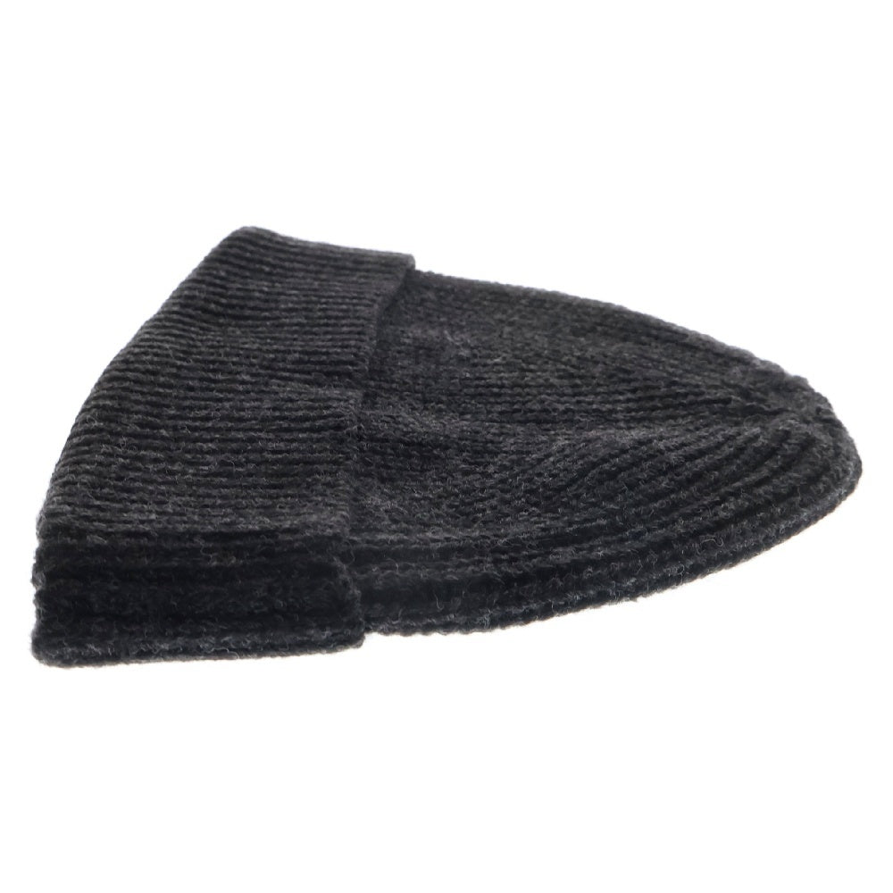 MASSES(マシス) KNIT BEANIE ビーニー ニット帽 帽子 チャコールグレー