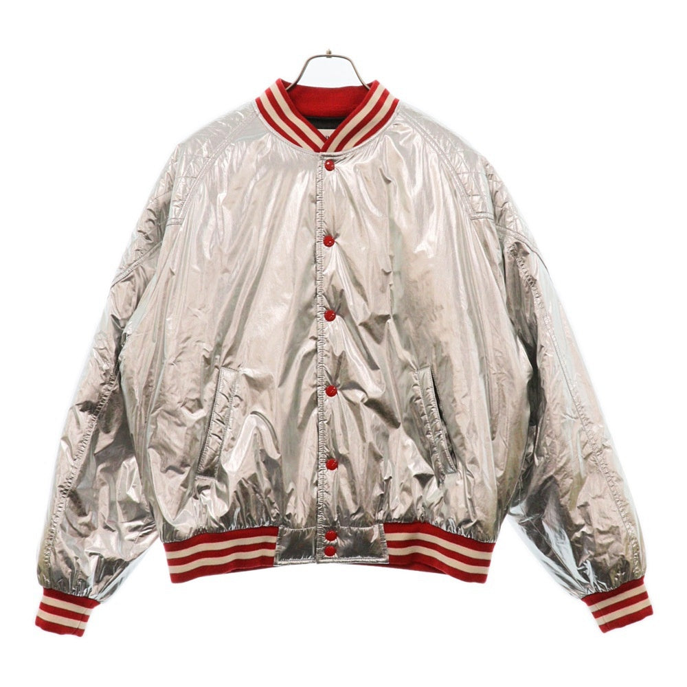 CELINE(セリーヌ) Quilting Teddy Jacket キルティング ヨークテディジャケット シルバー 2W559819L