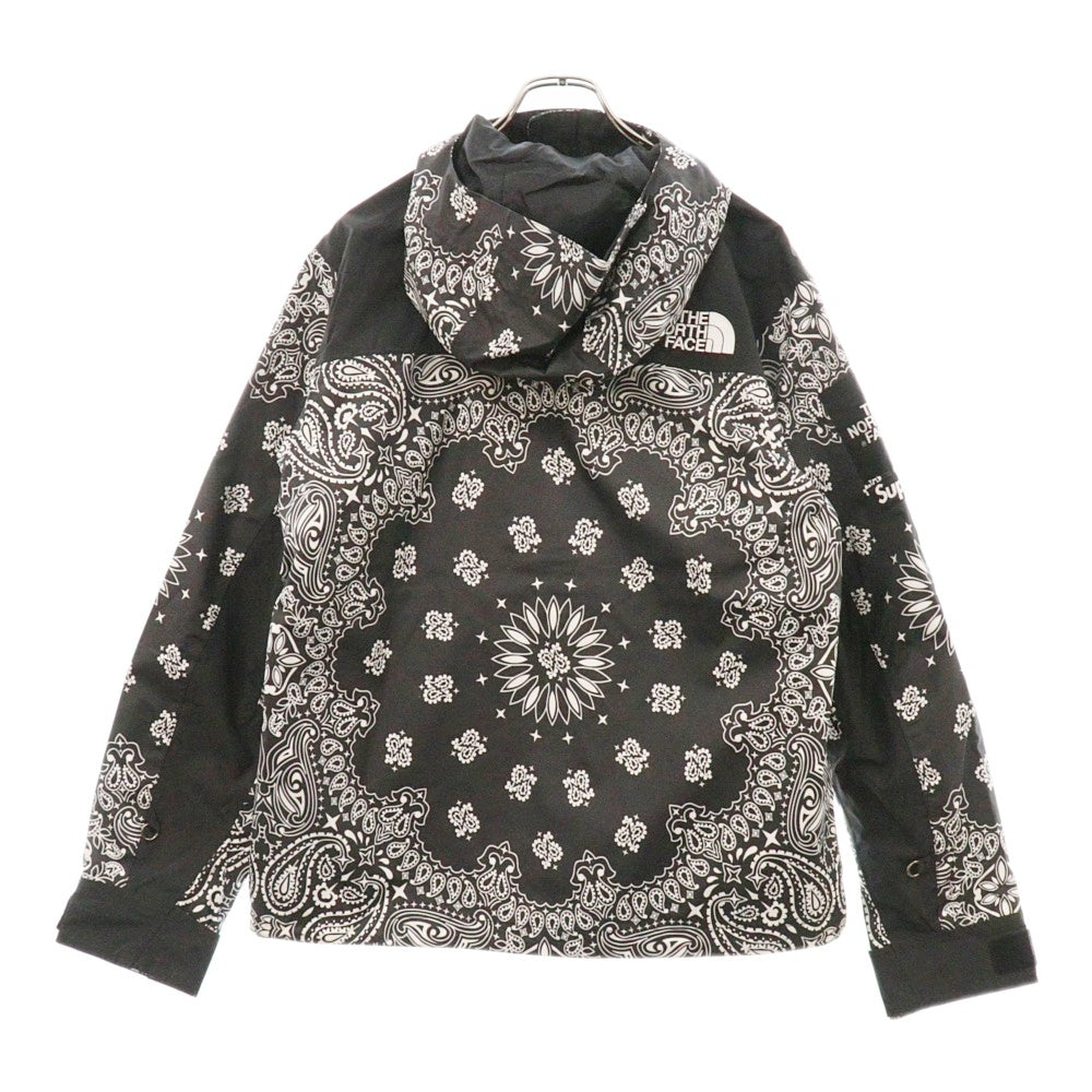 SUPREME(シュプリーム) 14AW×THE NORTH FACE Bandana Mountain Parka×ノースフェイス バンダナマウンテンパーカー ペイズリー柄 フーデッドジップアップブルゾン NP51400I