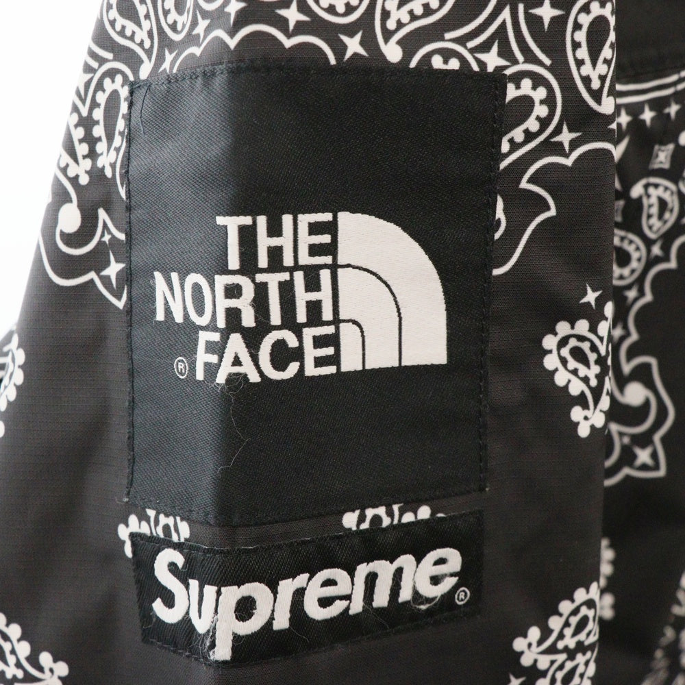 SUPREME(シュプリーム) 14AW×THE NORTH FACE Bandana Mountain Parka×ノースフェイス バンダナマウンテンパーカー ペイズリー柄 フーデッドジップアップブルゾン NP51400I