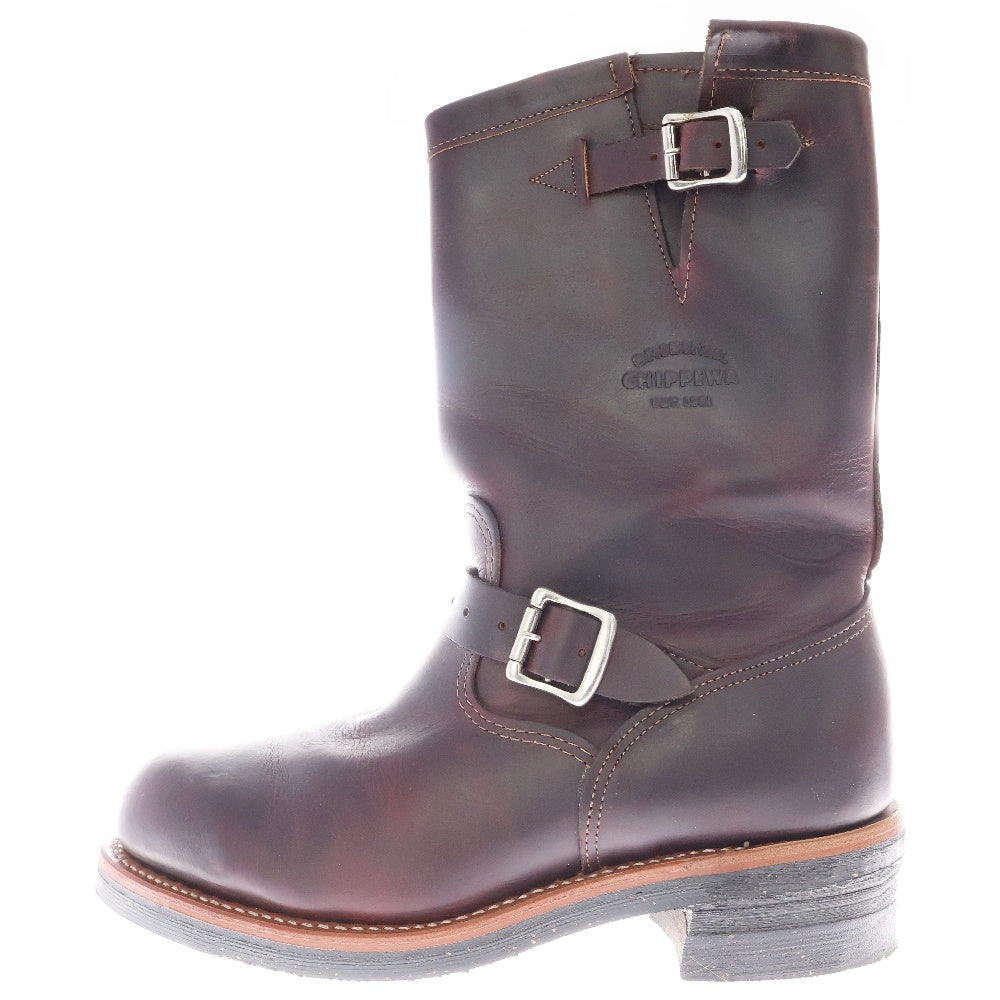 CHIPPEWA(チペワ) 11inch ORIGINAL STEEL TOE ENGINEER BOOTS 11インチ スチールトゥ エンジニアブーツ バーガンディー US8.5E/25.7cm 1901M04
