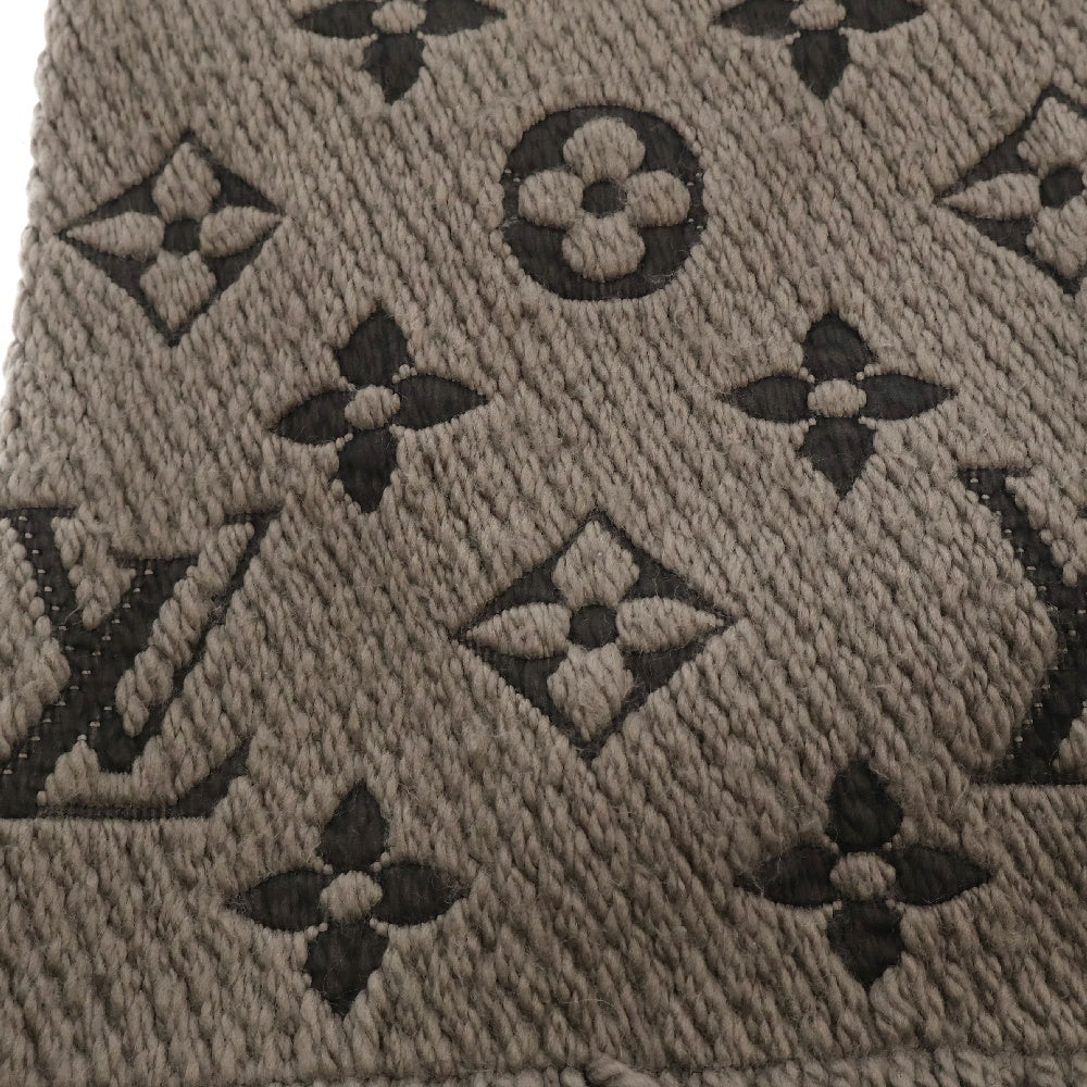 LOUIS VUITTON(ルイヴィトン) エシャルプロゴマニア マフラー ウール/シルク グレージュ 402336
