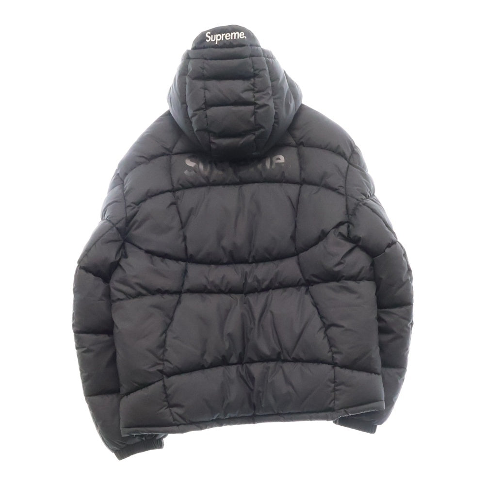 SUPREME(シュプリーム) 21AW Warp Hooded Puffy Jacket ワープ フーデッド パフィー ジップアップ ジャケット ブラック