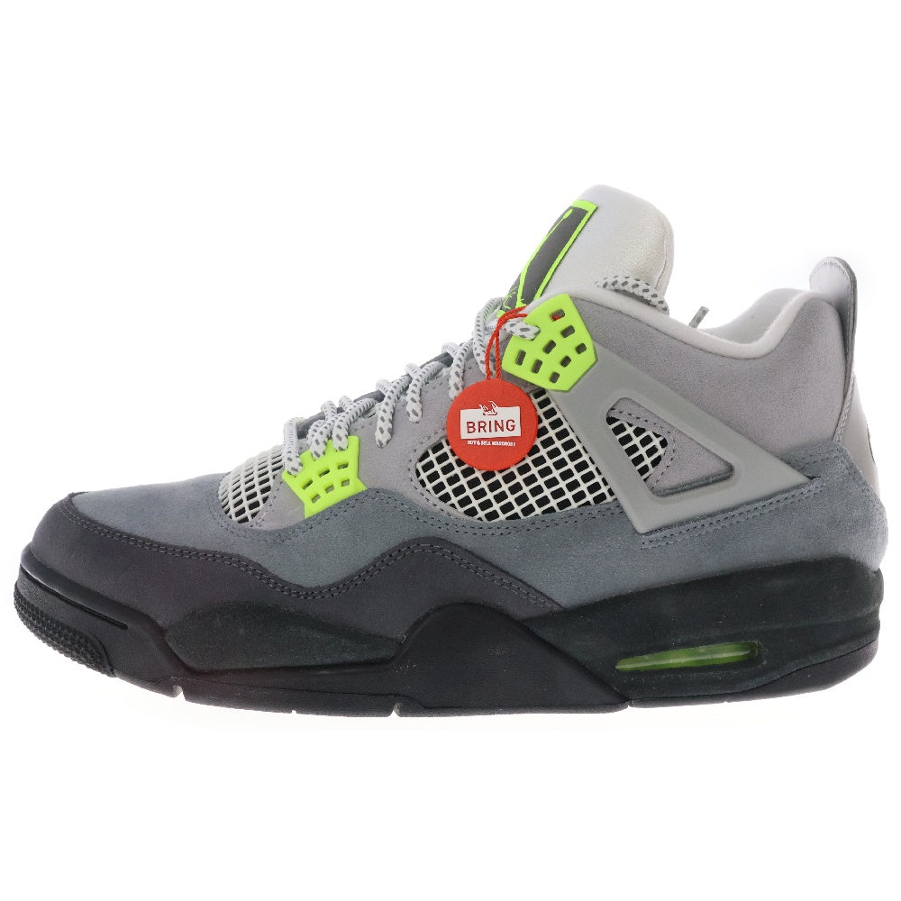 NIKE(ナイキ) AIR JORDAN4 RETRO LE NEON エアジョーダン4 ネオン ハイカットスニーカー グレー US12/30cm CT5342-007