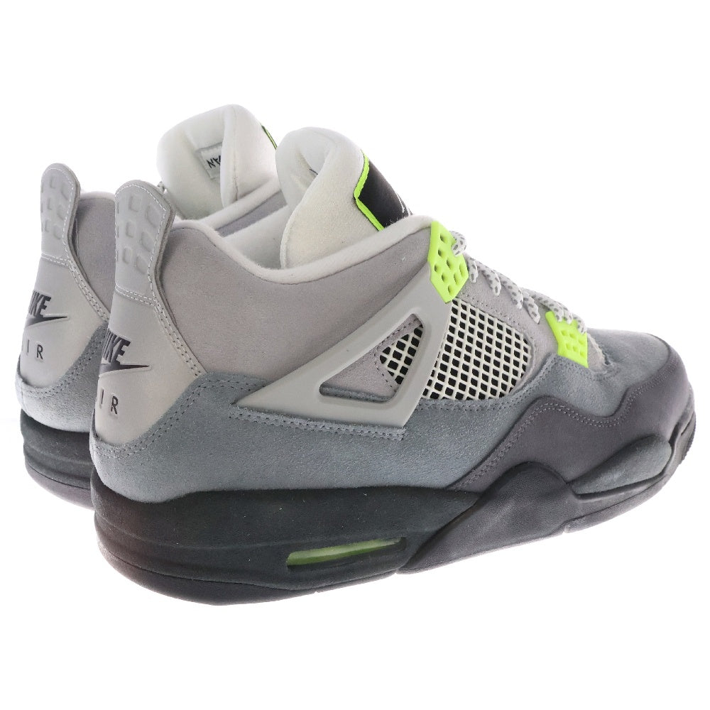 NIKE(ナイキ) AIR JORDAN4 RETRO LE NEON エアジョーダン4 ネオン ハイカットスニーカー グレー US12/30cm CT5342-007