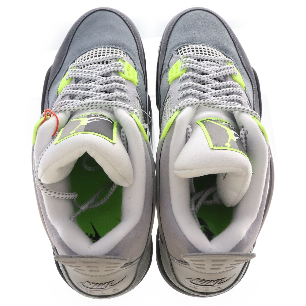 NIKE(ナイキ) AIR JORDAN4 RETRO LE NEON エアジョーダン4 ネオン ハイカットスニーカー グレー US12/30cm CT5342-007