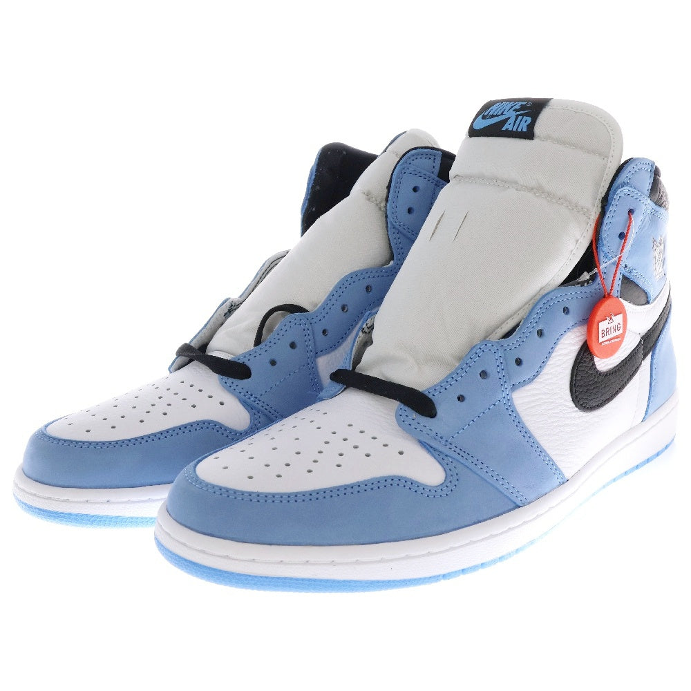 NIKE(ナイキ) AIR JORDAN 1 RETRO HIGH OG UNIVERCITY BLUE エアジョーダン ユニバーシティーブルー ハイカットスニーカー ブルー/ホワイト US13/31cm 555088-134