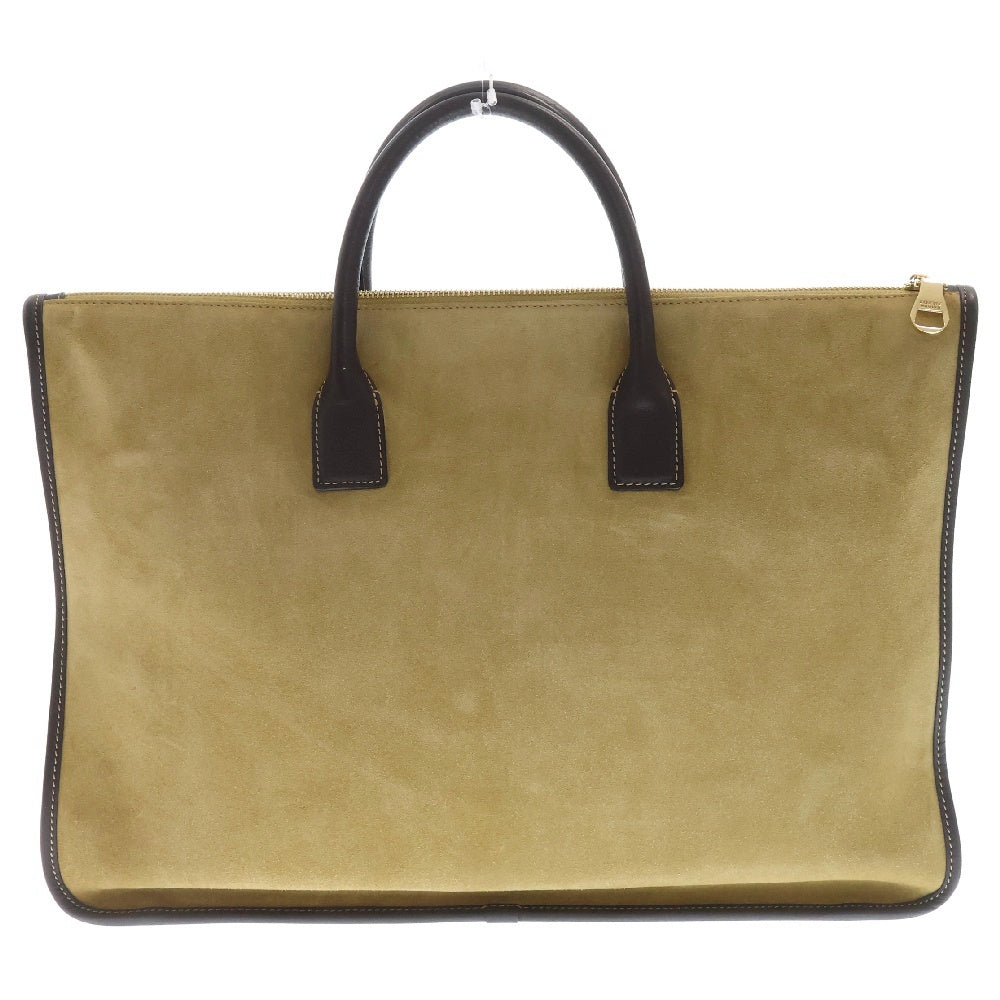 LOEWE(ロエベ) GOYA 4 ゴヤ スウェード レザー ハンドバッグ ビジネスバッグ ブラウン