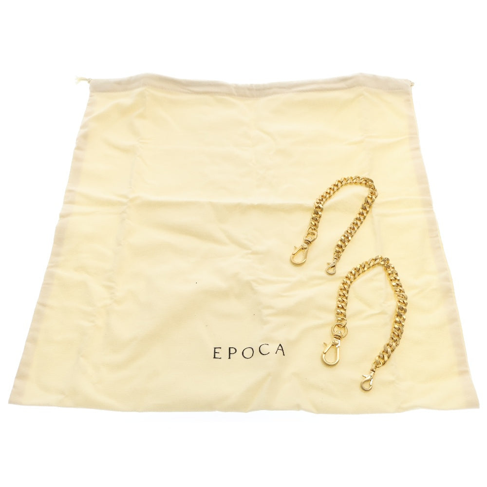 EPOCA(エポカ) コサージュ キルティング レザー ショルダーバッグ ブラック レディース M5103-606-09