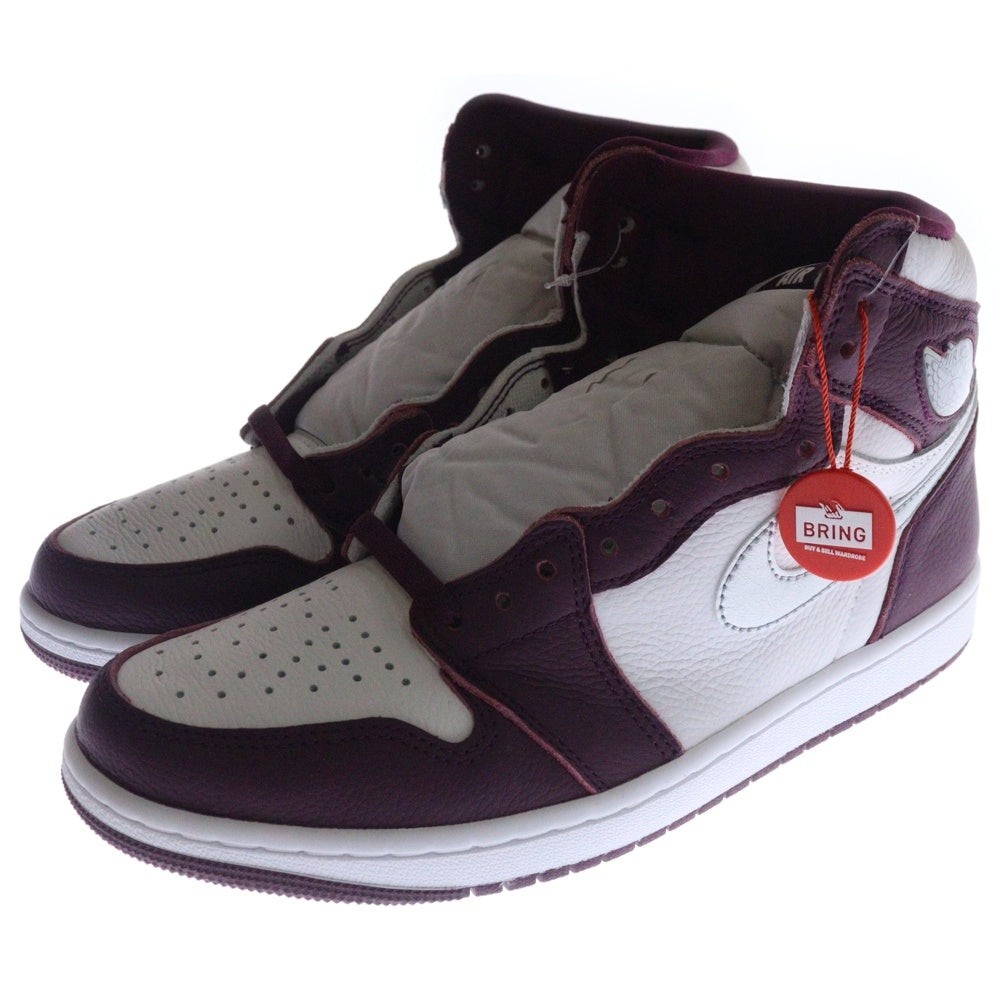 NIKE(ナイキ) AIR JORDAN 1 HIGH OG Bordeaux エア ジョーダン 1 ハイカットスニーカー ボルドー US9/27cm 555088-611