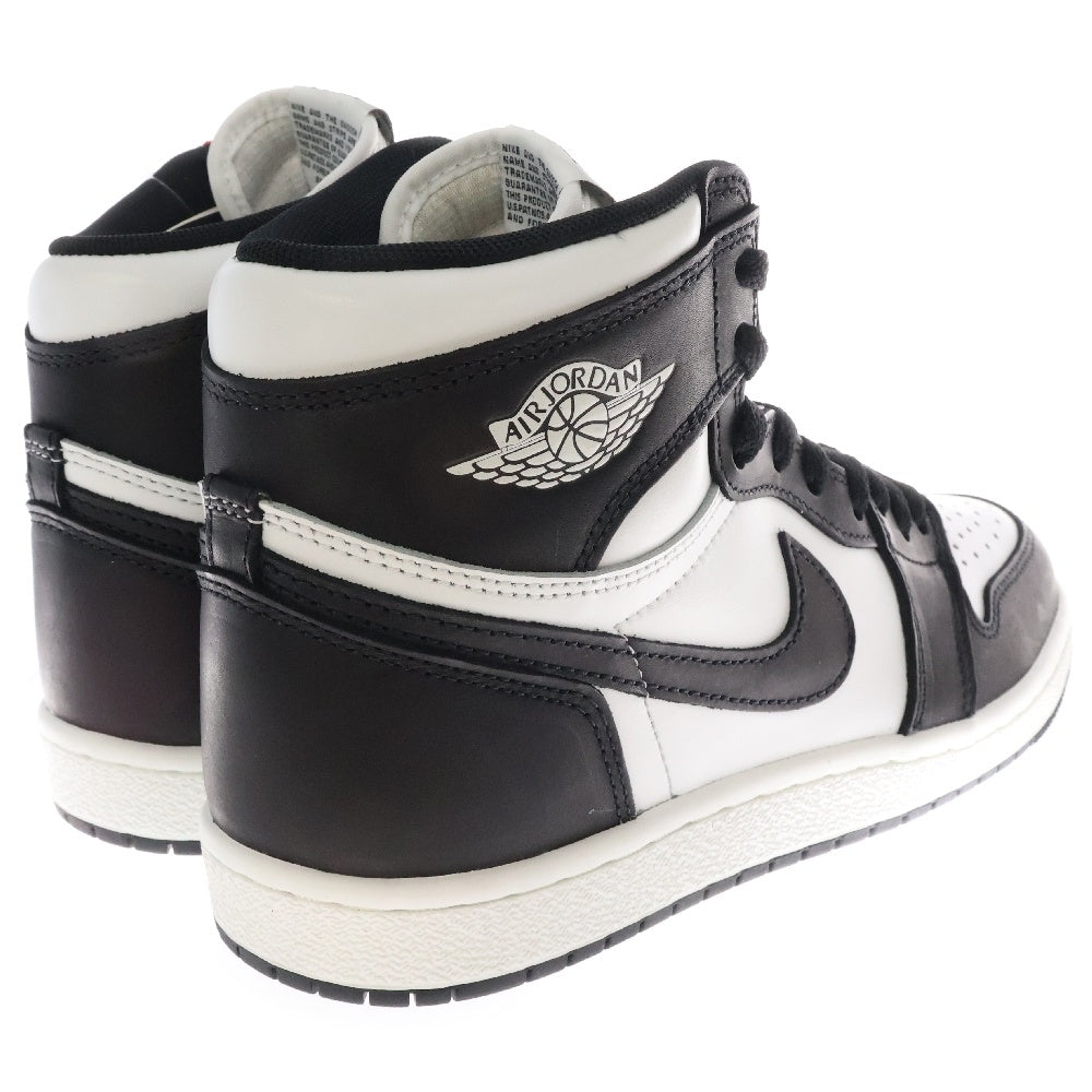 NIKE(ナイキ) AIR JORDAN 1 HI 85 Black/White エアジョーダン1 ハイカットスニーカー ブラック/ホワイト US9/27cm BQ4422-001