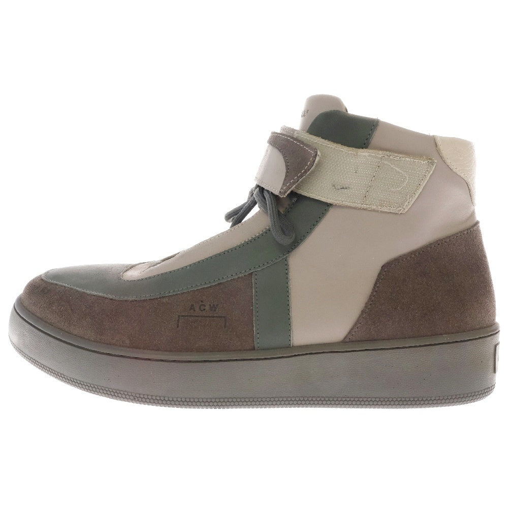A-COLD-WALL(アコールドウォール) Corbusier Hi コルビュジエ ハイカットスニーカー グレー AWCUF004WHL