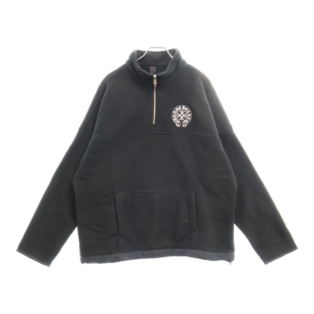 CHROME HEARTS(クロムハーツ) YKT U TARDY SWEEP HLF ZIP ダガーハーフジップフリースブルゾン ブラック/シルバー
