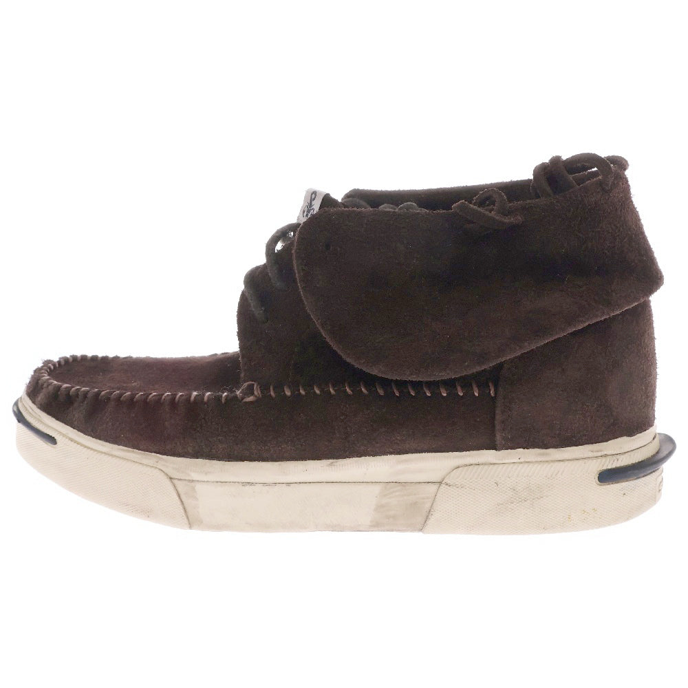 SOPHNET.(ソフネット) ×VISVIM FBT ビズビム スウェードレザー モカシン ハイカットスニーカー ブラウン
