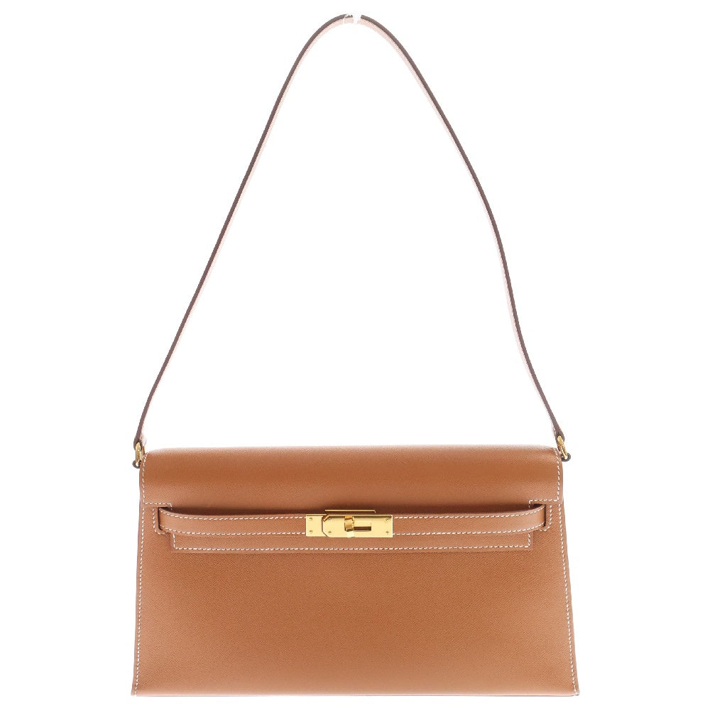 HERMES(エルメス) ケリーエラン ヴォーマダム ゴールド金具 W刻印 2WAY ショルダーバッグ クラッチバッグ セカンドバッグ ブラウン レディース