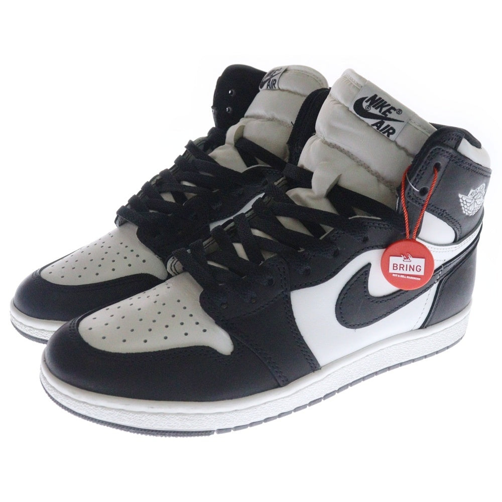 NIKE(ナイキ) AIR JORDAN 1 HI 85 Black/White エアジョーダン1 ハイ パンダ ハイカットスニーカー ブラック/ホワイト US9.5/27.5cm BQ4422-001
