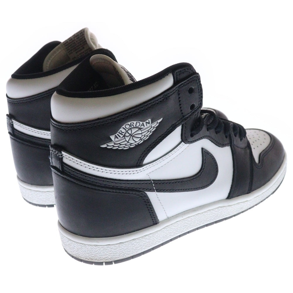 NIKE(ナイキ) AIR JORDAN 1 HI 85 Black/White エアジョーダン1 ハイ パンダ ハイカットスニーカー ブラック/ホワイト US9.5/27.5cm BQ4422-001