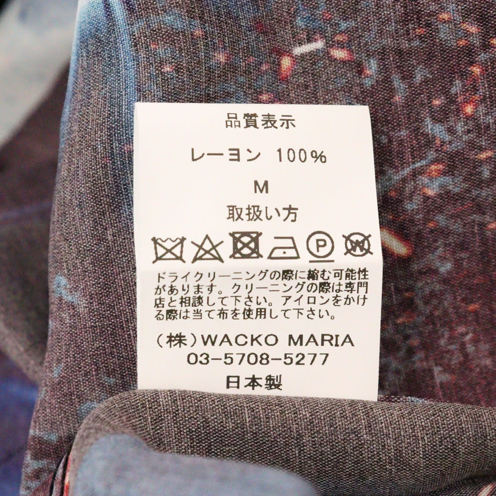 WACKO MARIA(ワコマリア) 25SS ×THE DARK KNIGHT TRILOGY HAWAIIAN SHIRT ザ ダークナイト ハワイアン 半袖シャツ ブラック/ブルー TDKT-WM-HI02