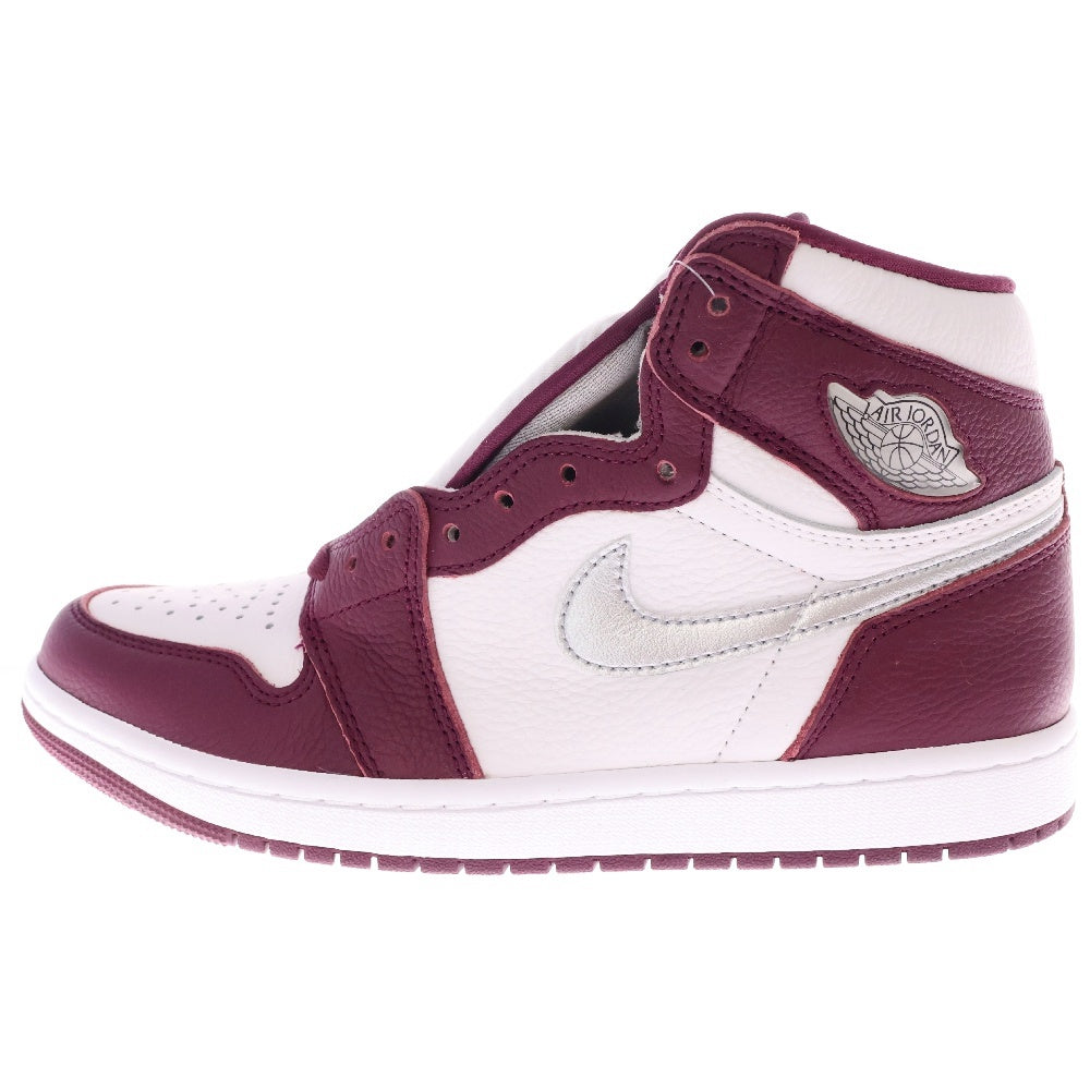 NIKE(ナイキ) AIR JORDAN 1 HIGH OG BORDEAUX エアジョーダン 1 ハイカットスニーカー ボルドー US8/26cm 555088-611