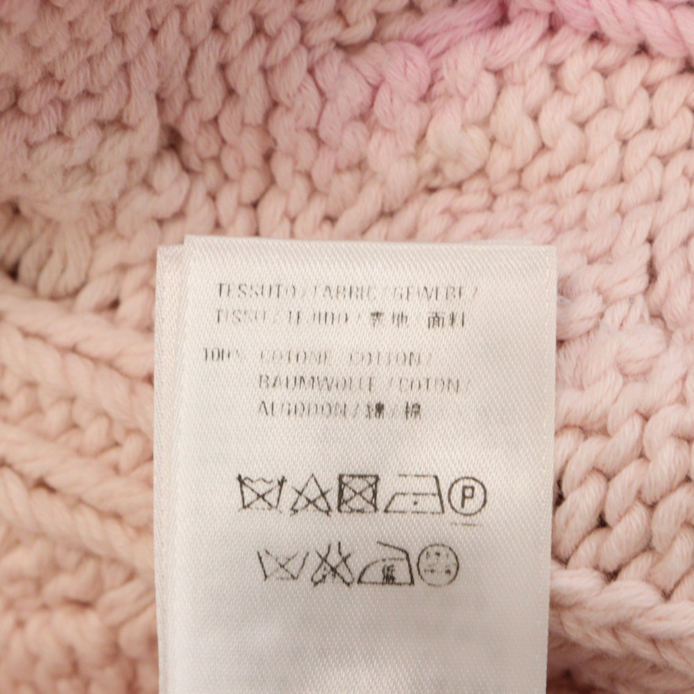 BALENCIAGA(バレンシアガ) 18AW ブリーチ オーバーサイズ コットン ハイネック ニット セーター マルチ 555377 13148