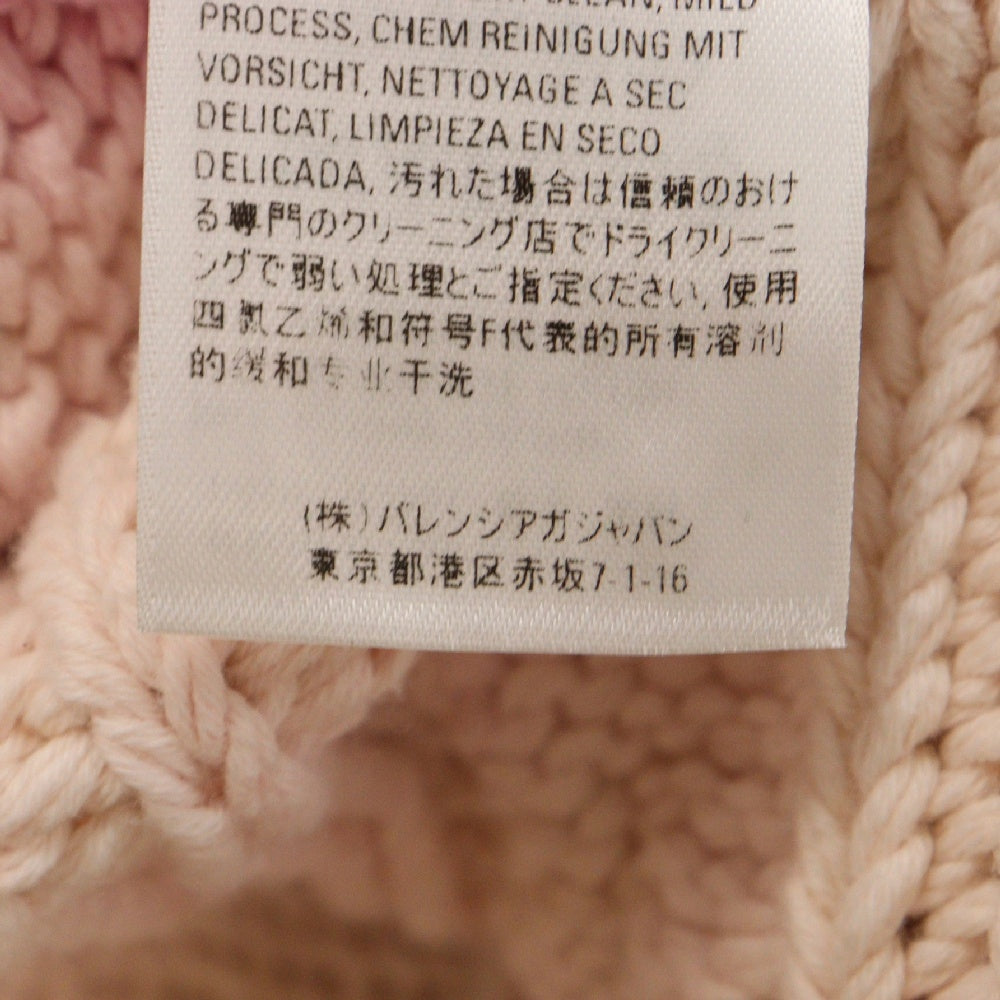 BALENCIAGA(バレンシアガ) 18AW ブリーチ オーバーサイズ コットン ハイネック ニット セーター マルチ 555377 13148