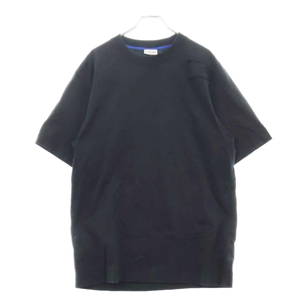 BURBERRY(バーバリー) ロゴパッチ クルーネック 半袖Tシャツカットソーブラック 8084951