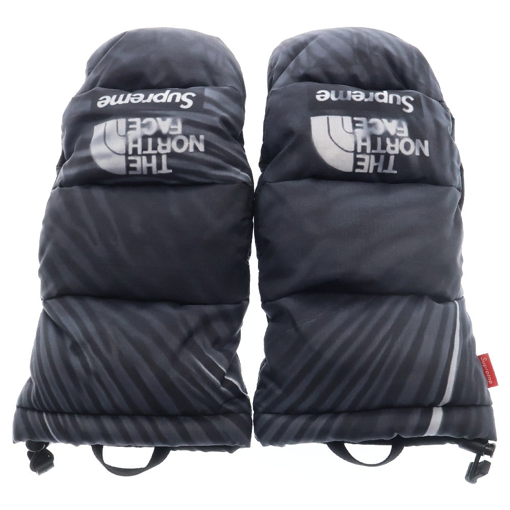 SUPREME(シュプリーム) 23SS ×ザ ノースフェイス トロンプルイユ プリンテッド モンタナ ミット グローブ 手袋 ブルー NN02303I