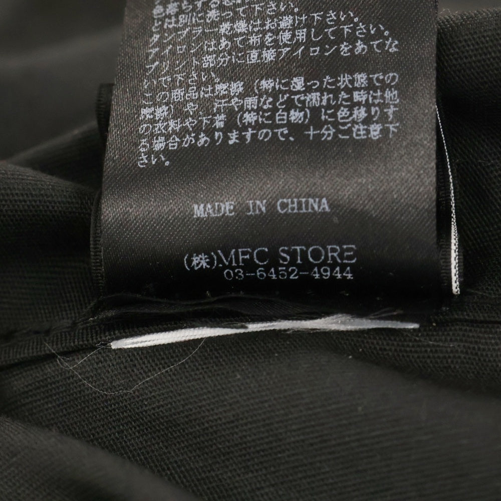 EXAMPLE(エグザンプル) ×GOD BLESS YOU ゴッドブレスユー ロゴ刺繍 M-51 フィッシュテールパーカー モッズコート ブラック