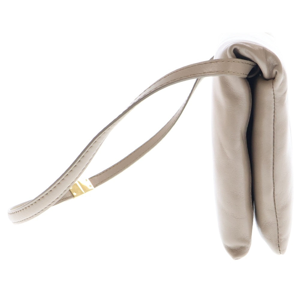 MARNI(マルニ) PRISMA POCHETTE W/FLAP プリズマ レザー フラップ ハンドバッグ グレーPHMO0032U0