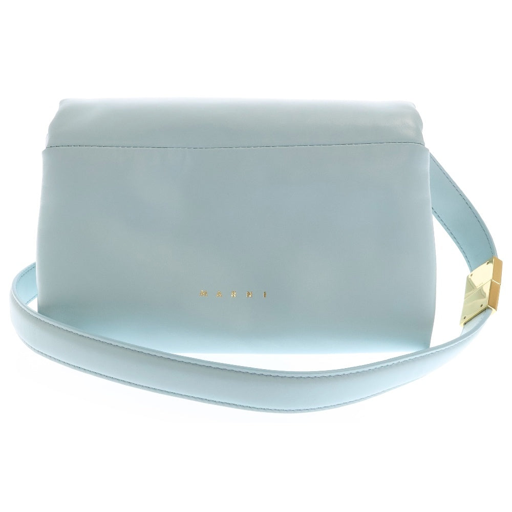 MARNI(マルニ) PRISMA プリズマ スモール レザー ショルダーバッグ ブルー SBMP0122UO