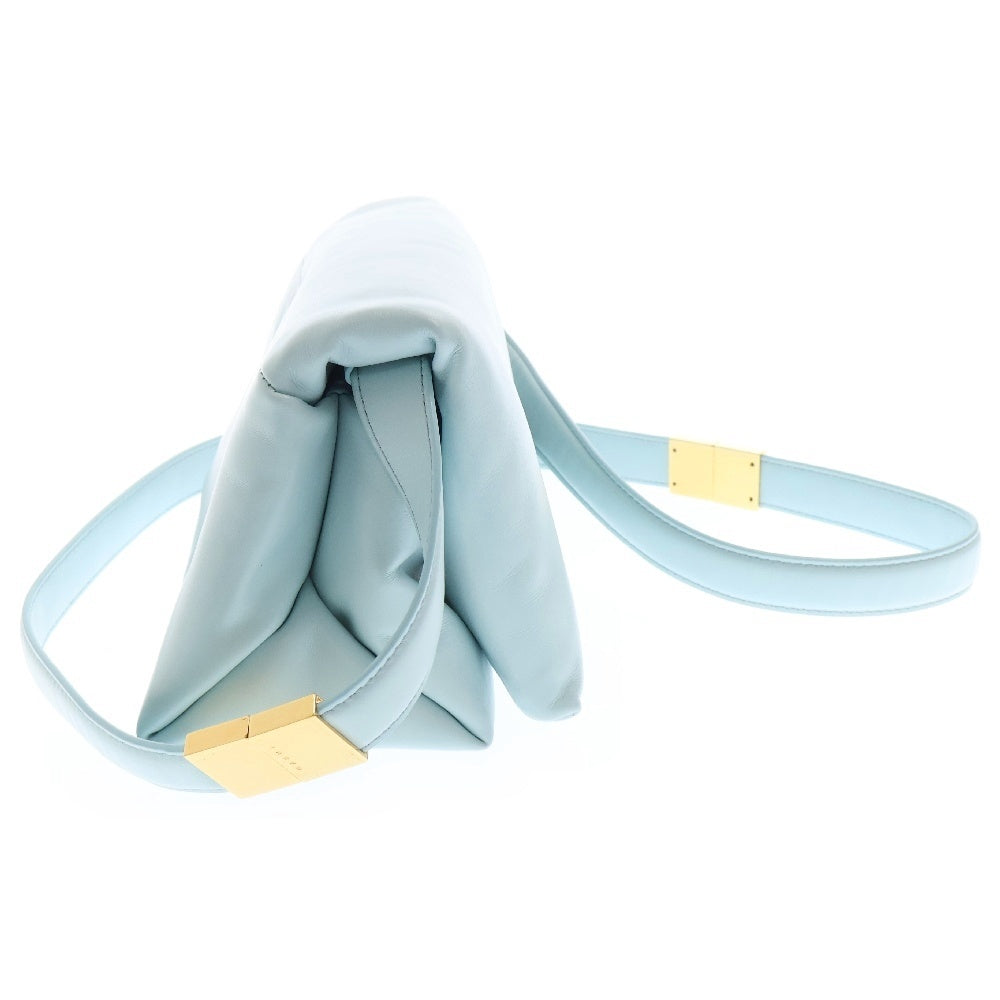 MARNI(マルニ) PRISMA プリズマ スモール レザー ショルダーバッグ ブルー SBMP0122UO