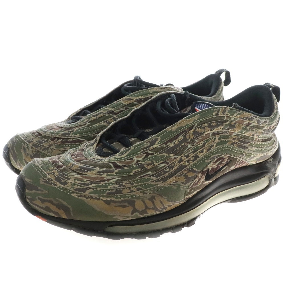 NIKE(ナイキ) AIR MAX 97 PREMIUM QS USA CAMO エアマックス プレミアム カモ ローカットスニーカー カーキ US10/28cm AJ2614-205