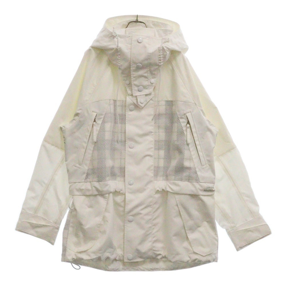 BURBERRY(バーバリー) Pop Trading Company テクニカルパーカー バックプリント メッシュ ナイロン テックコート ホワイト 8061318