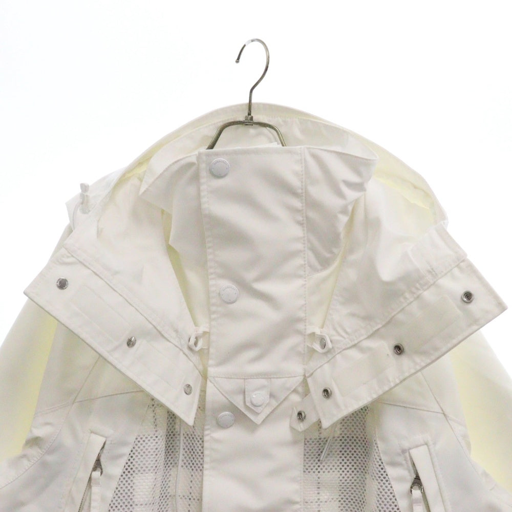 BURBERRY(バーバリー) Pop Trading Company テクニカルパーカー バックプリント メッシュ ナイロン テックコート ホワイト 8061318