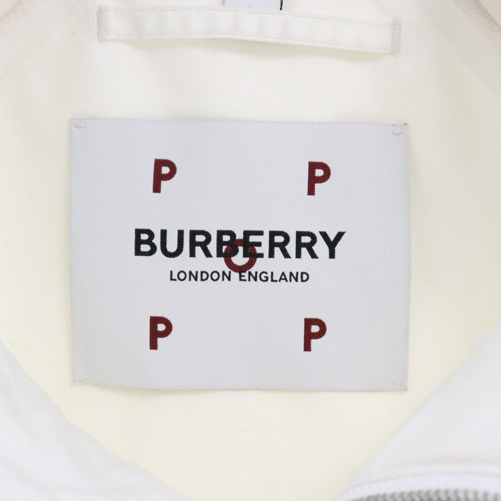 BURBERRY(バーバリー) Pop Trading Company テクニカルパーカー バックプリント メッシュ ナイロン テックコート ホワイト 8061318