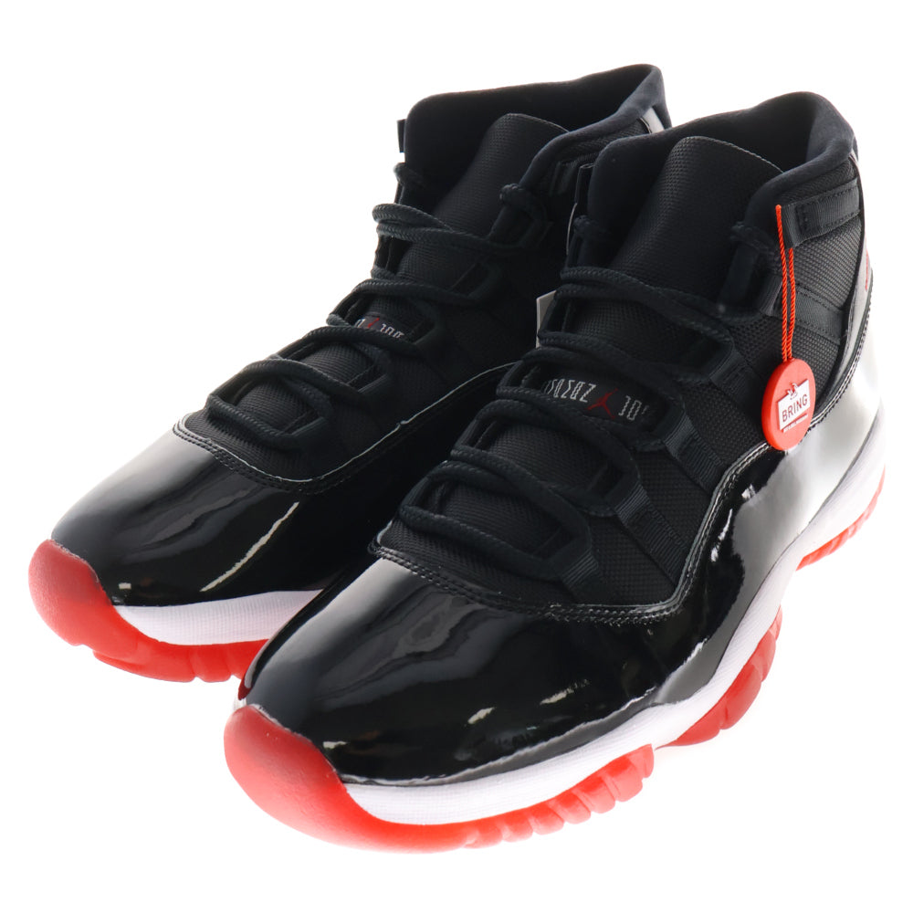 NIKE(ナイキ) AIR JORDAN 11 RETRO BRED エアジョーダン レトロ ブレッド ハイカットスニーカーブラック/レッド US10.5/28.5cm 378037-061