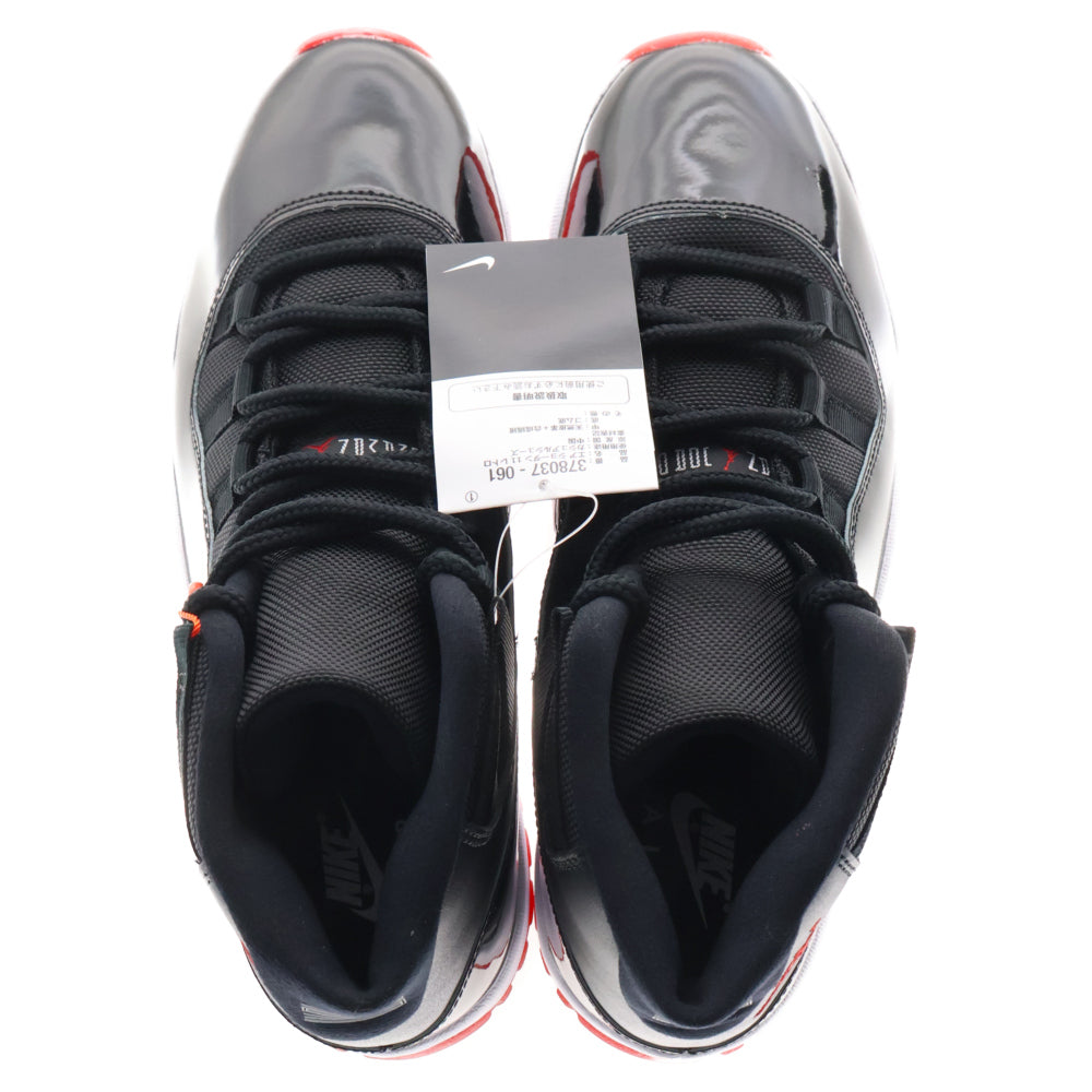 NIKE(ナイキ) AIR JORDAN 11 RETRO BRED エアジョーダン レトロ ブレッド ハイカットスニーカーブラック/レッド US10.5/28.5cm 378037-061