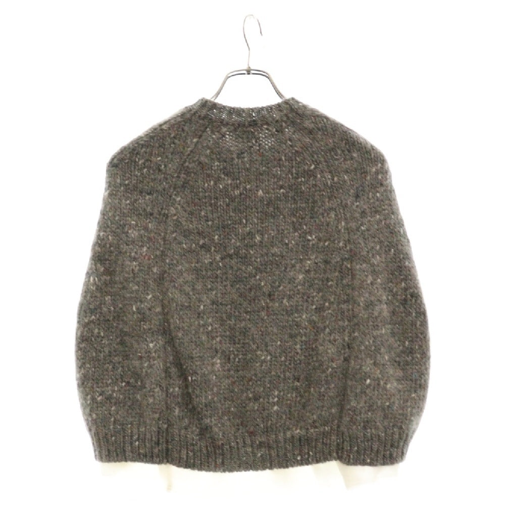 COMME des GARCONS(コムデギャルソン) 17AW フロントボタンニットポンチョ レディース グレー GT-N007