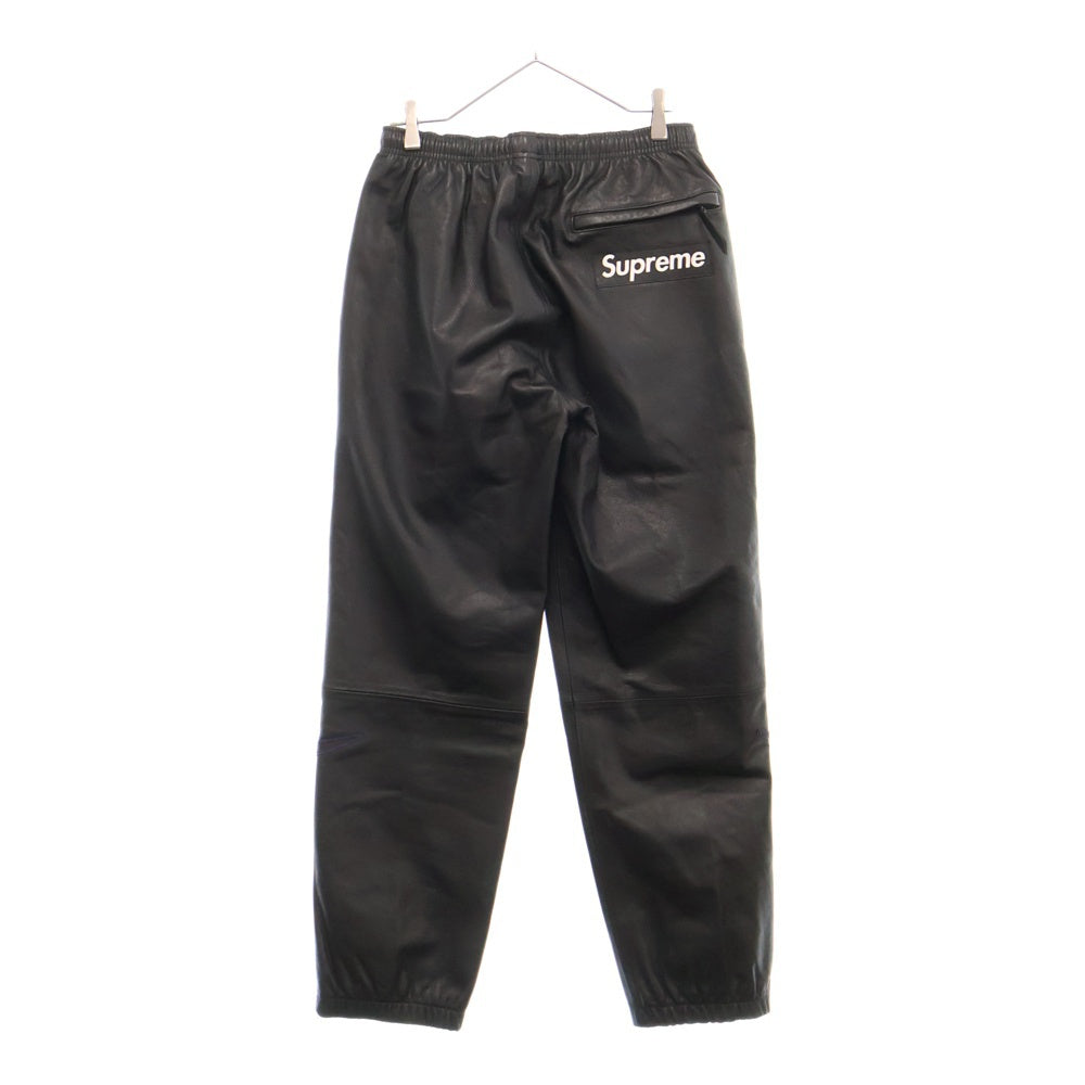 SUPREME(シュプリーム) 19AW ×NIKE Leather Warm Up Pants ナイキ レザーウォームアップパンツ ブラック CK6220-010