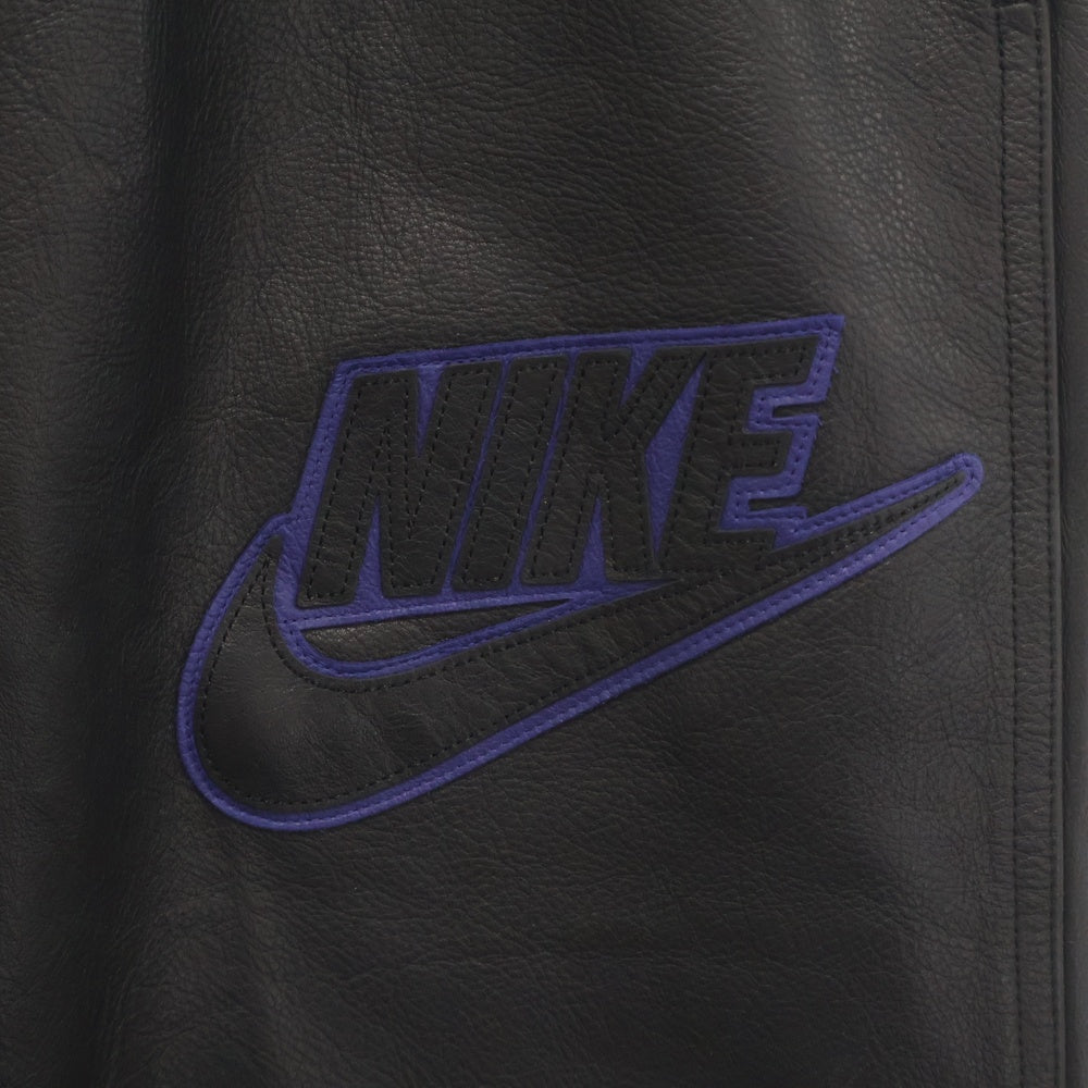 SUPREME(シュプリーム) 19AW ×NIKE Leather Warm Up Pants ナイキ レザーウォームアップパンツ ブラック CK6220-010